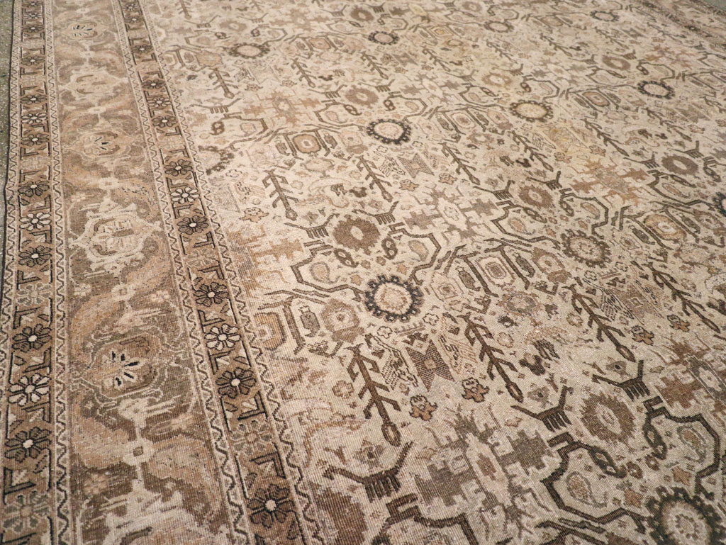 Antique Persian Tabriz Carpet, No.23527 - Staging