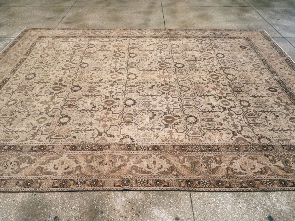Antique Persian Tabriz Carpet, No.23527 - Staging