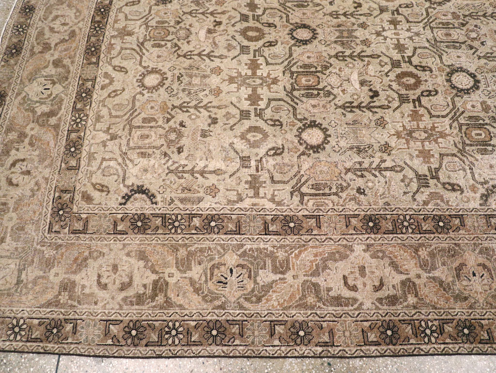 Antique Persian Tabriz Carpet, No.23527 - Staging