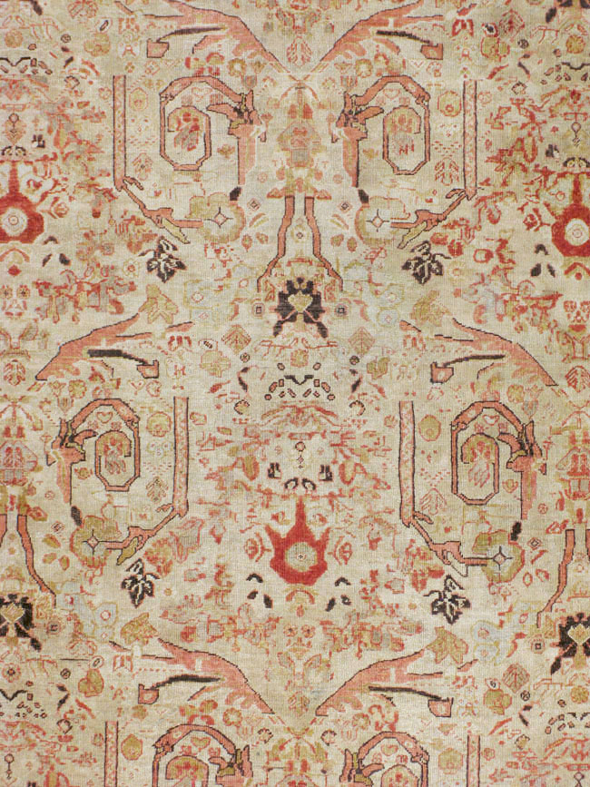 Antique Persian Mahal Carpet, No.23530 - Staging