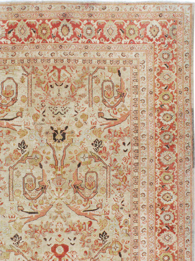 Antique Persian Mahal Carpet, No.23530 - Staging