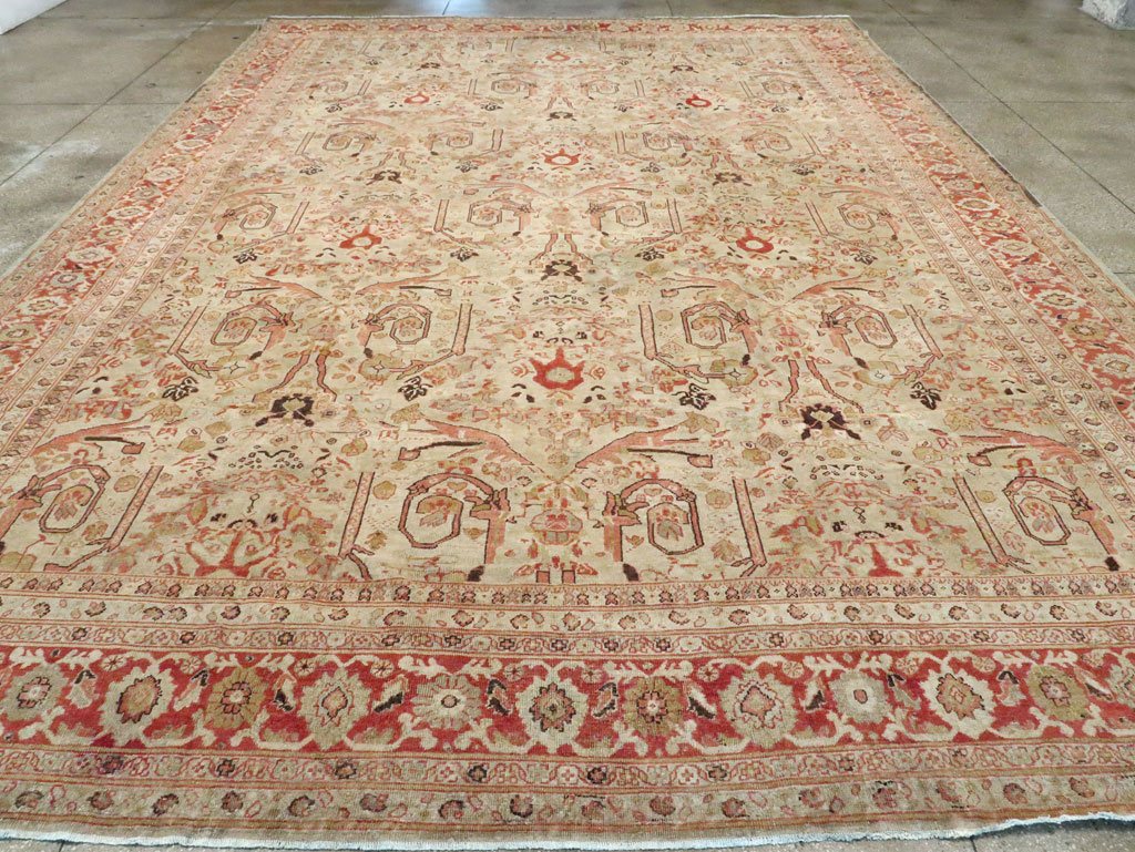 Antique Persian Mahal Carpet, No.23530 - Staging