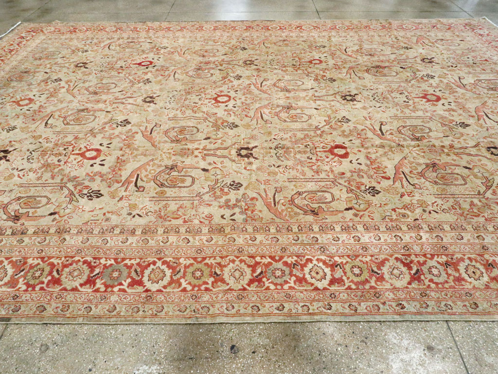 Antique Persian Mahal Carpet, No.23530 - Staging