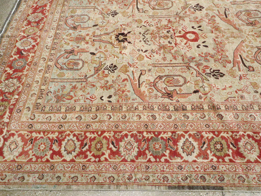 Antique Persian Mahal Carpet, No.23530 - Staging
