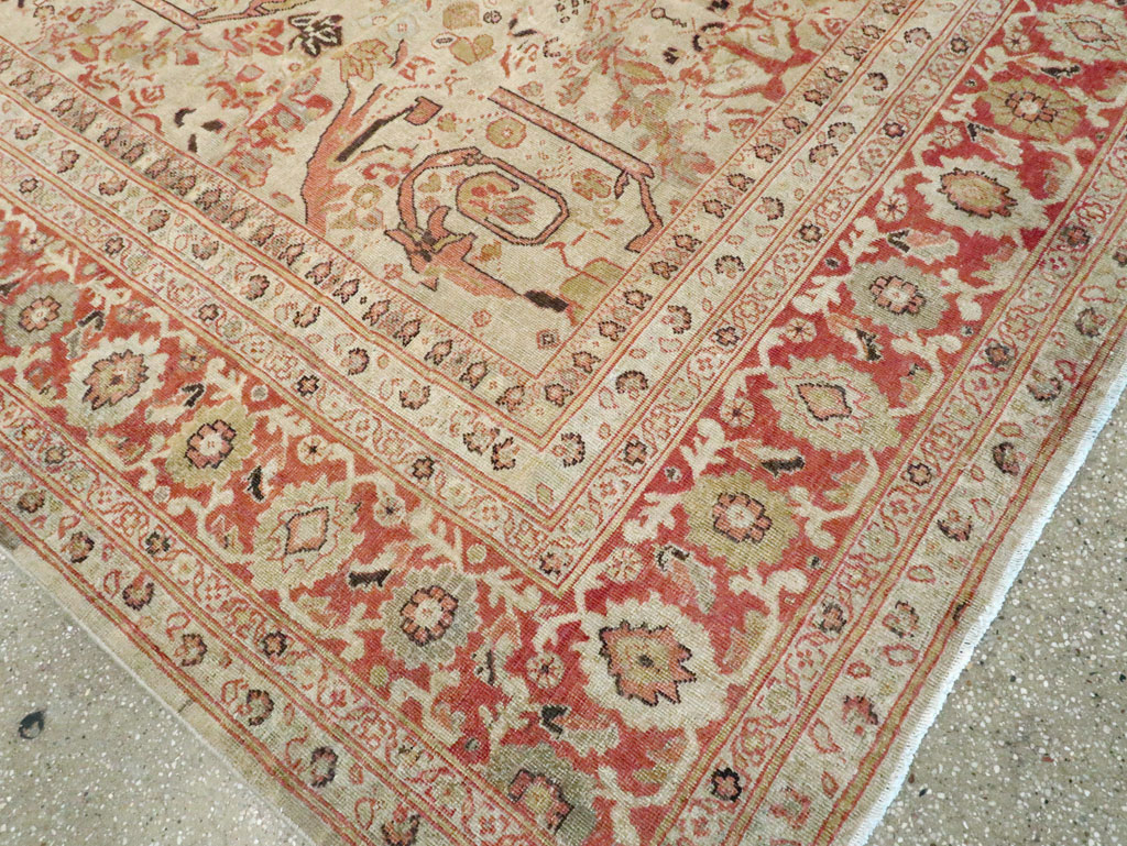 Antique Persian Mahal Carpet, No.23530 - Staging