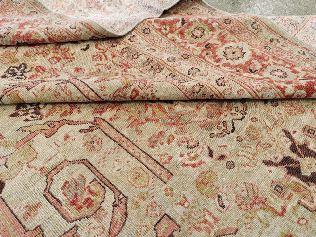 Antique Persian Mahal Carpet, No.23530 - Staging