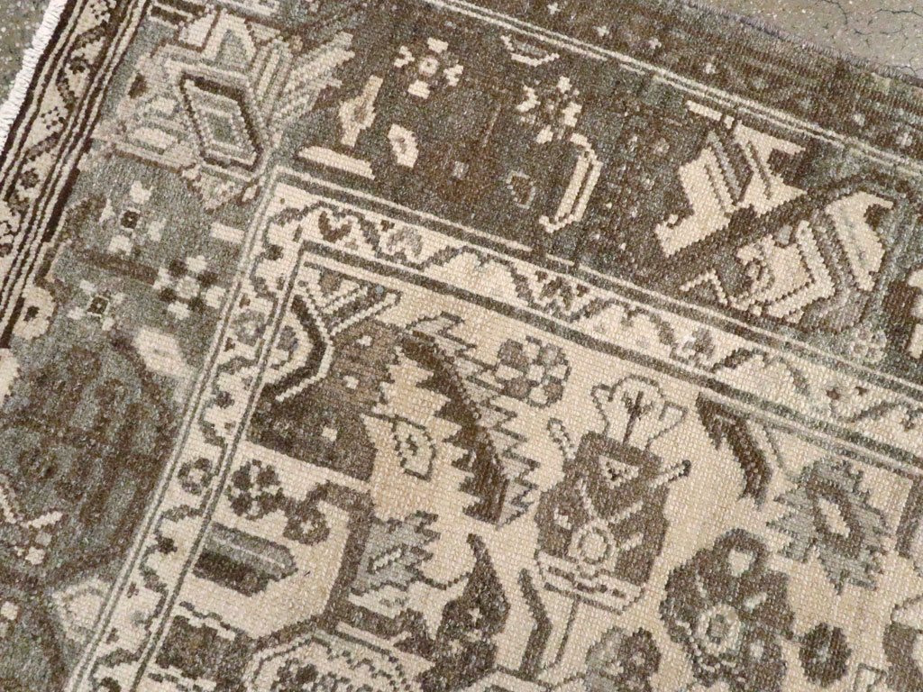 Vintage Persian Malayer Rug, No.23532 - Staging