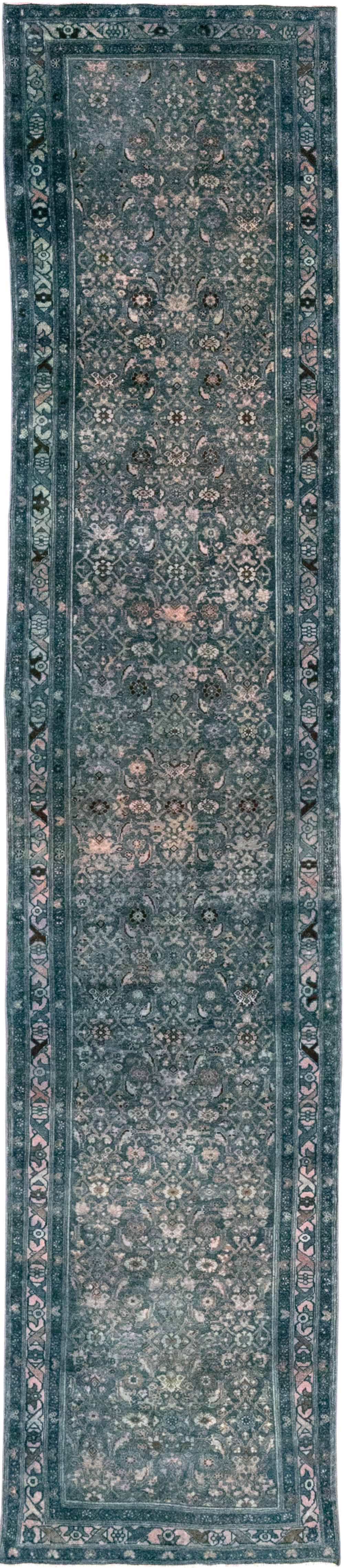 Vintage Persian Malayer Long Runner, No.23537 - Staging