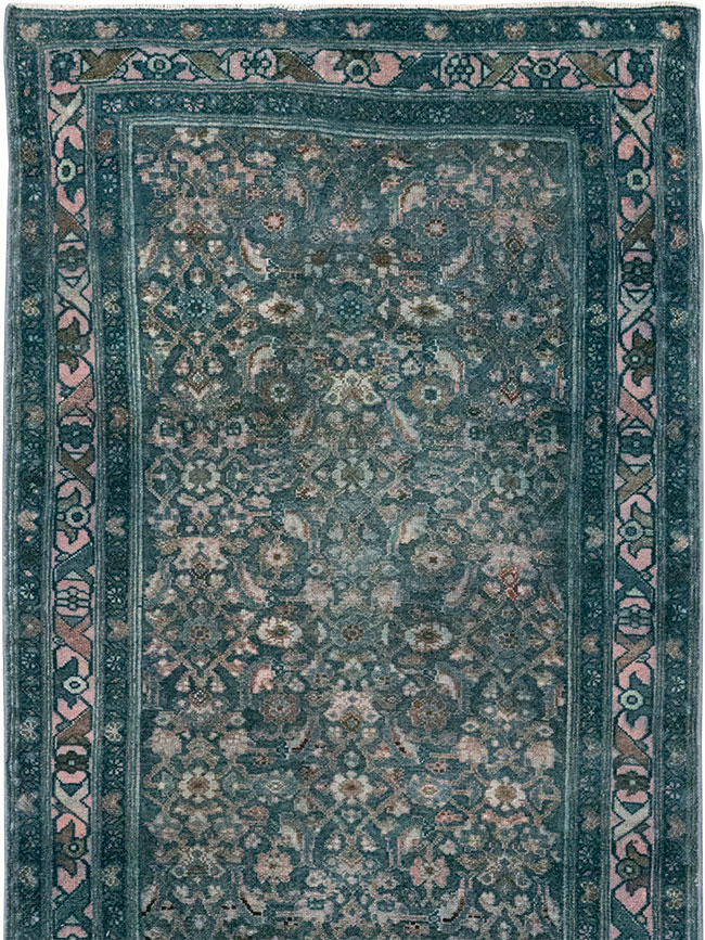 Vintage Persian Malayer Long Runner, No.23537 - Staging