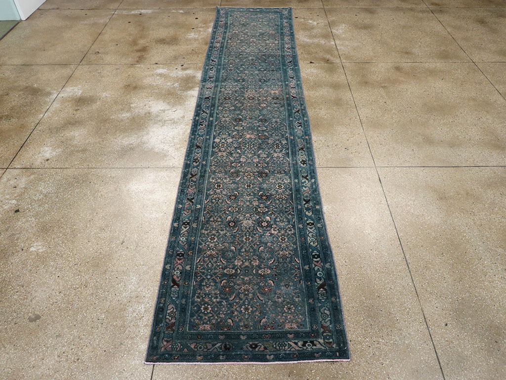 Vintage Persian Malayer Long Runner, No.23537 - Staging