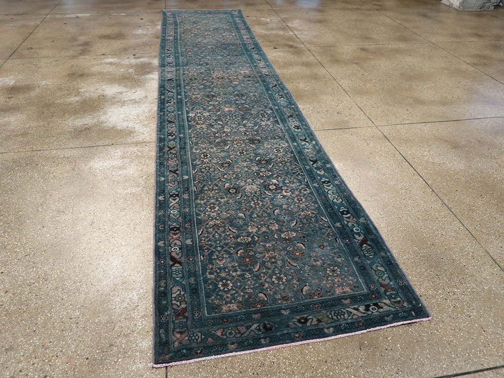 Vintage Persian Malayer Long Runner, No.23537 - Staging