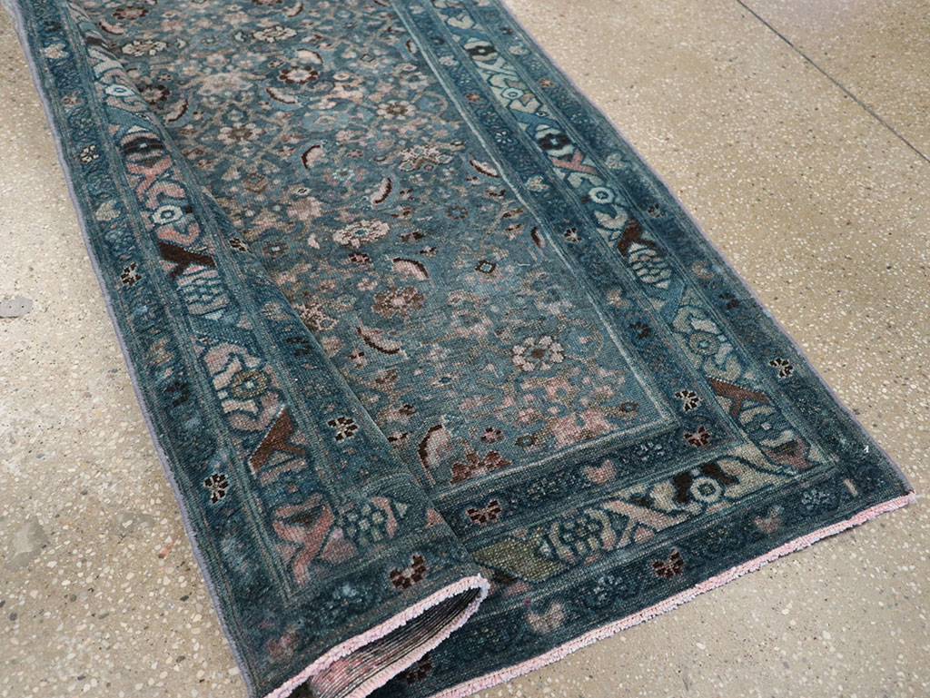 Vintage Persian Malayer Long Runner, No.23537 - Staging