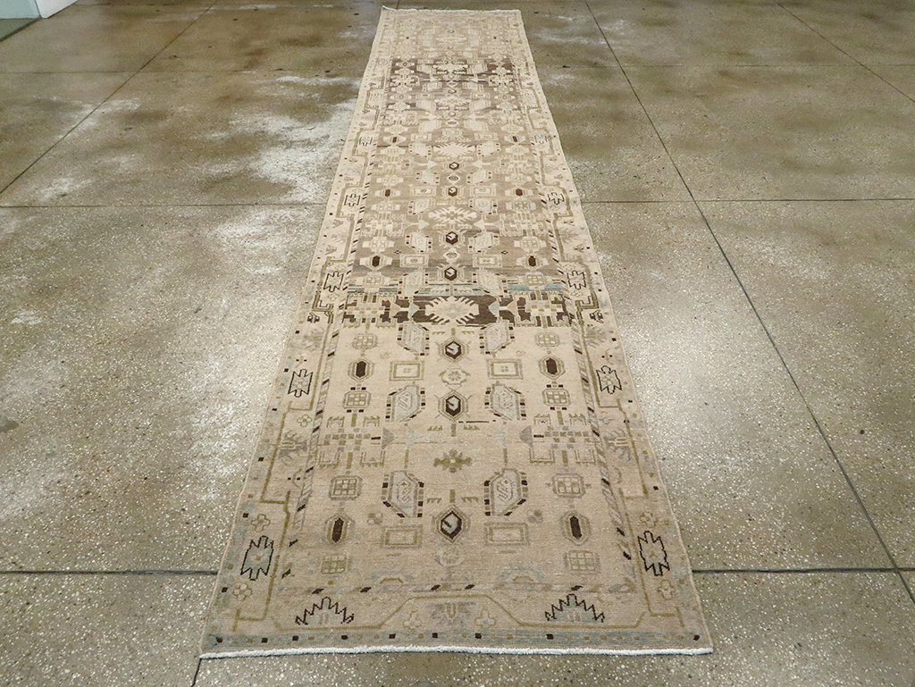 Vintage Persian Malayer Runner, No.23539 - Staging