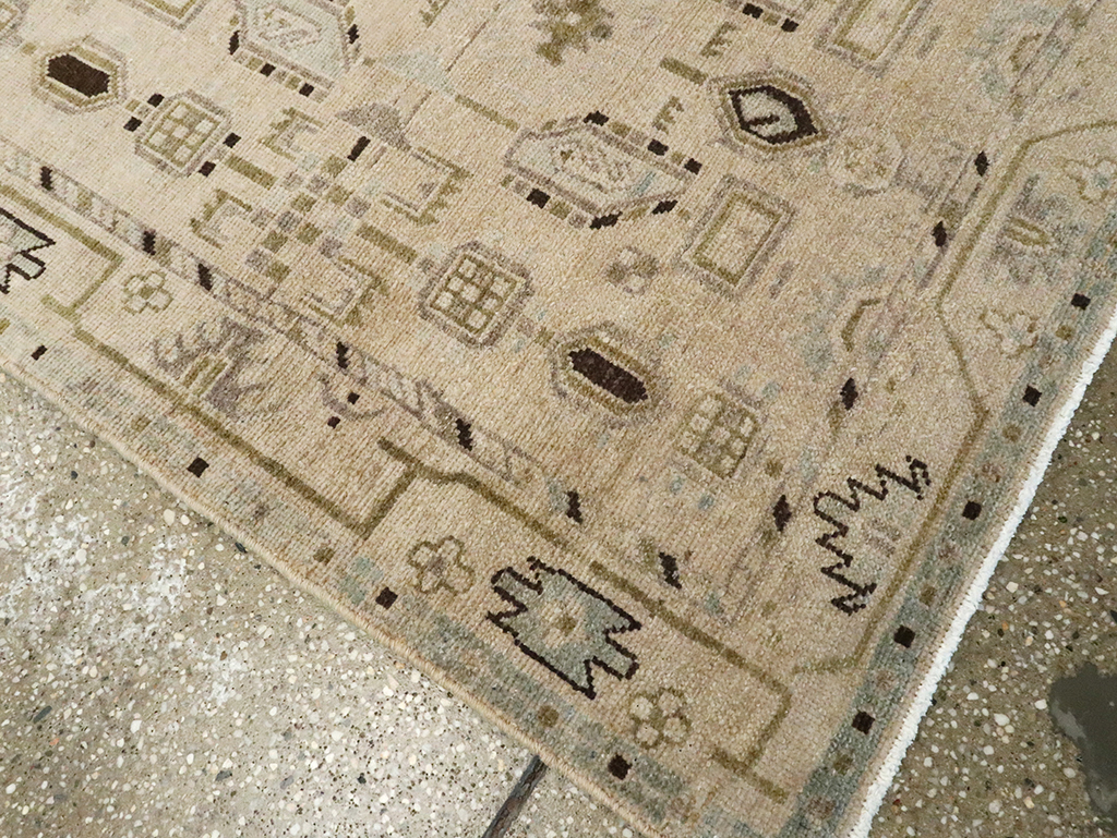 Vintage Persian Malayer Runner, No.23539 - Staging