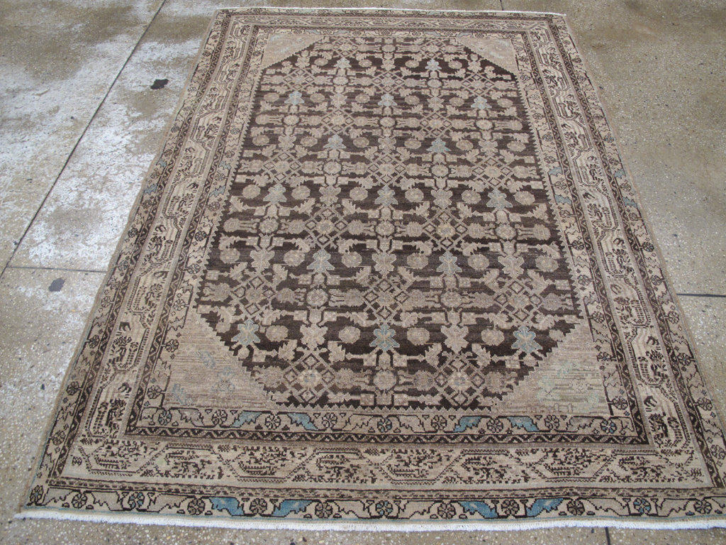 Vintage Persian Malayer Rug, No.23541 - Staging