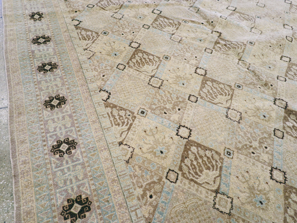 Vintage Persian Kashan Carpet, No.23545 - Staging