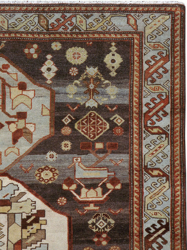 Vintage Persian Malayer Rug, No.23546 - Staging