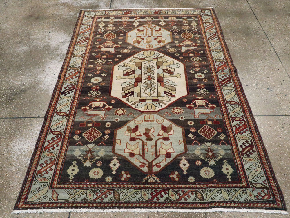 Vintage Persian Malayer Rug, No.23546 - Staging