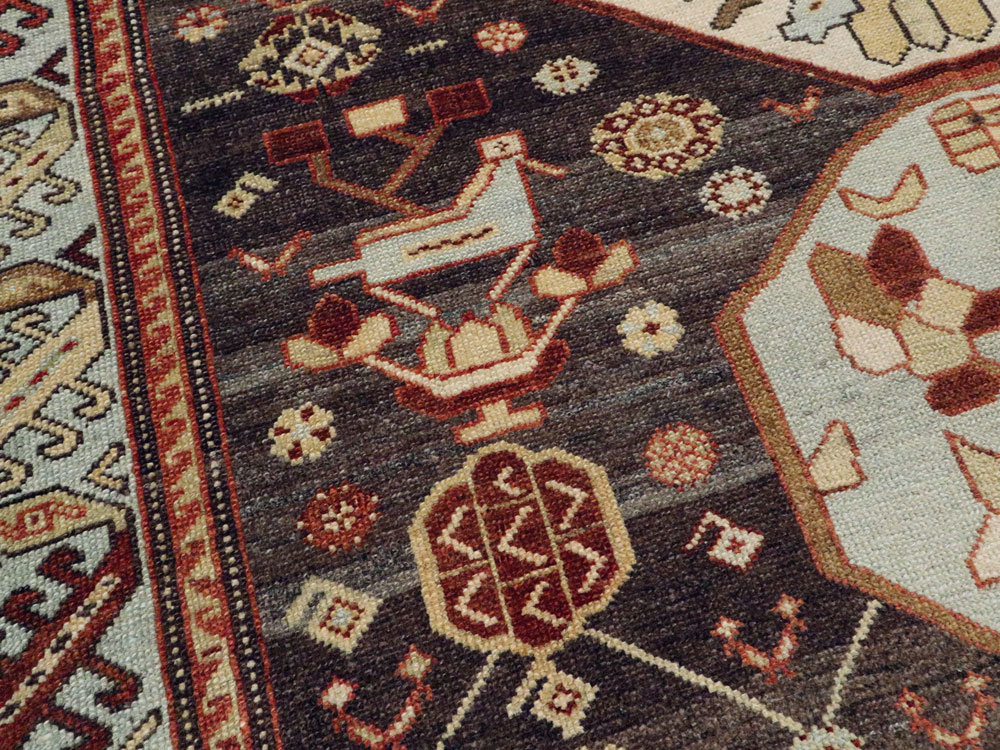 Vintage Persian Malayer Rug, No.23546 - Staging