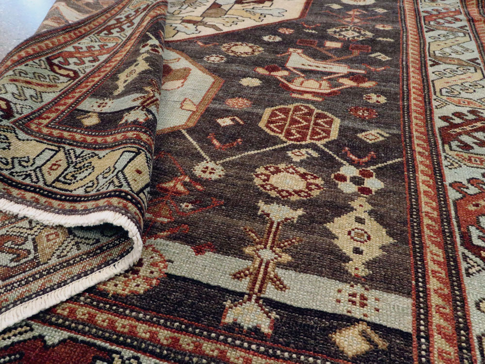 Vintage Persian Malayer Rug, No.23546 - Staging