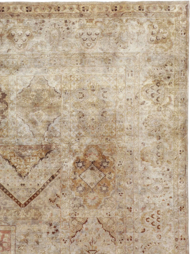Antique Persian Tabriz Carpet, No.23550 - Staging