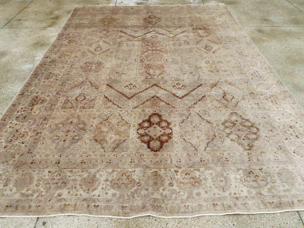 Antique Persian Tabriz Carpet, No.23550 - Staging