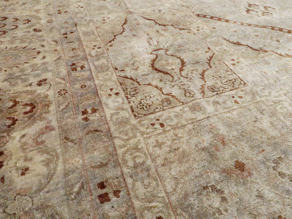 Antique Persian Tabriz Carpet, No.23550 - Staging