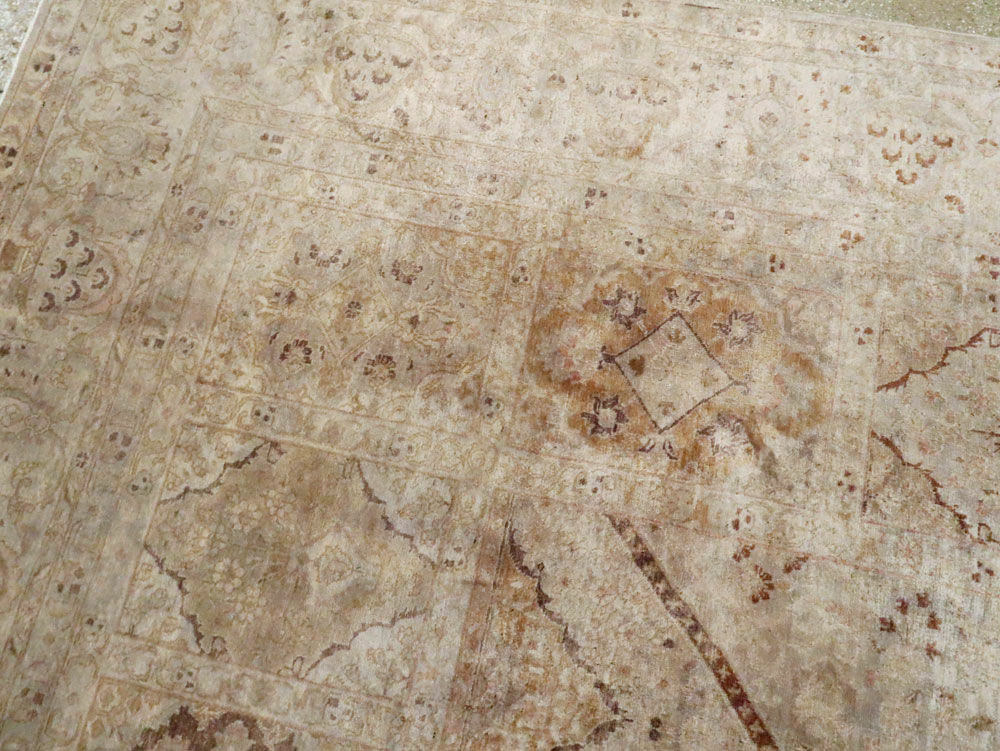 Antique Persian Tabriz Carpet, No.23550 - Staging