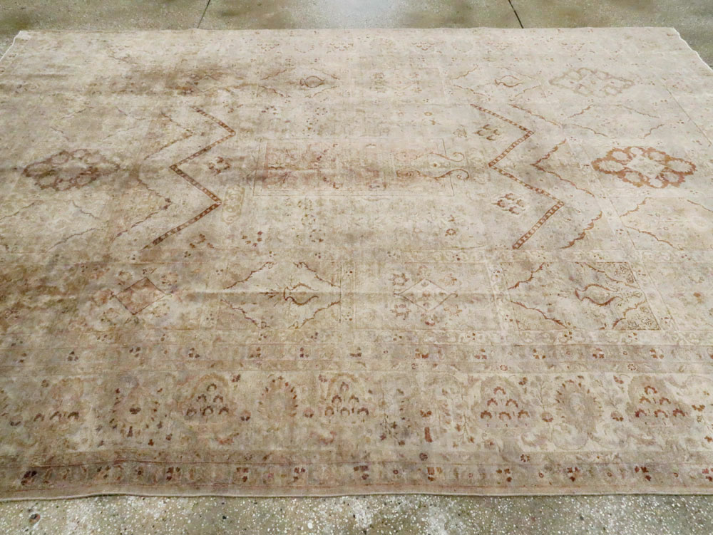 Antique Persian Tabriz Carpet, No.23550 - Staging