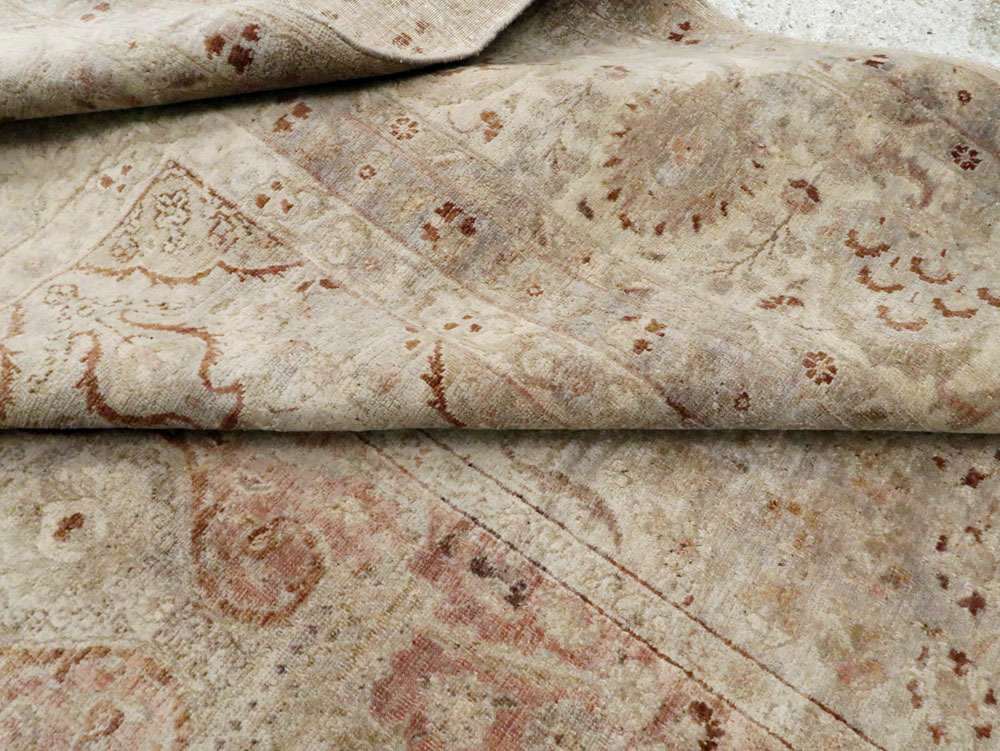 Antique Persian Tabriz Carpet, No.23550 - Staging