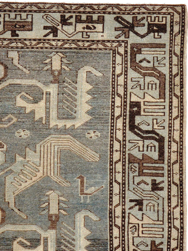 Vintage Persian Malayer Rug, No.23552 - Staging