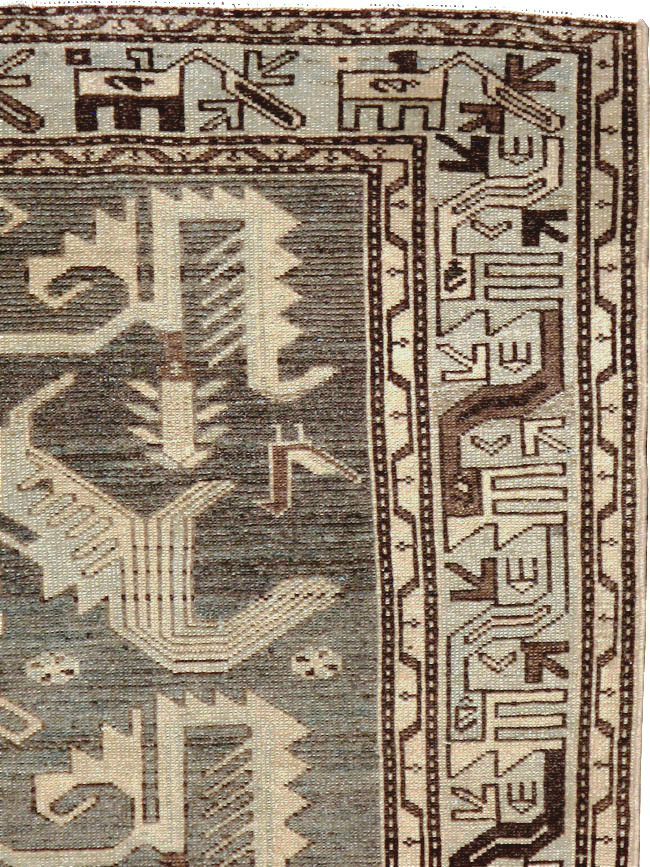 Vintage Persian Malayer Rug, No.23552 - Staging