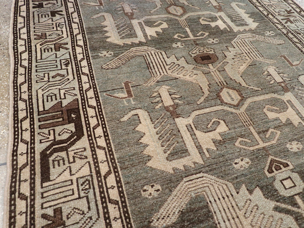 Vintage Persian Malayer Rug, No.23552 - Staging