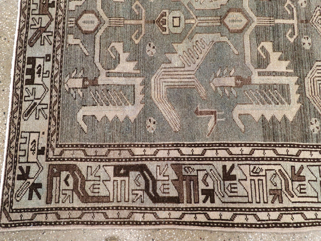 Vintage Persian Malayer Rug, No.23552 - Staging