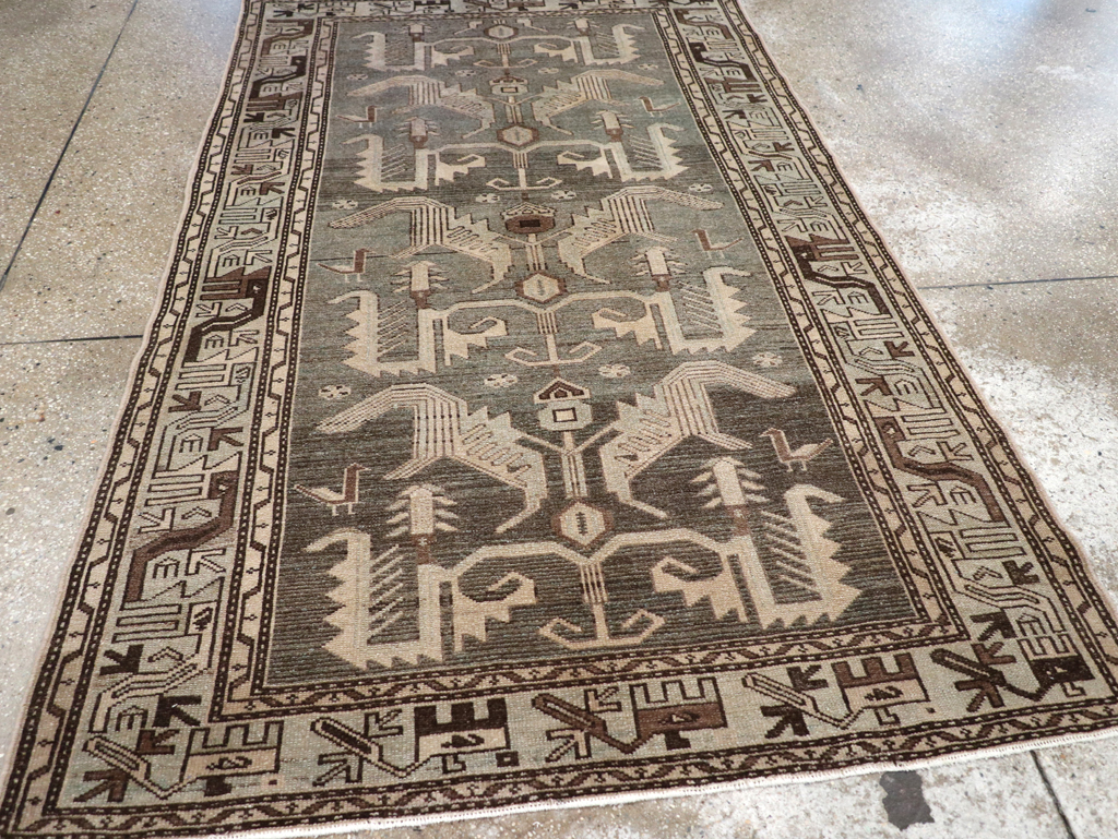 Vintage Persian Malayer Rug, No.23552 - Staging