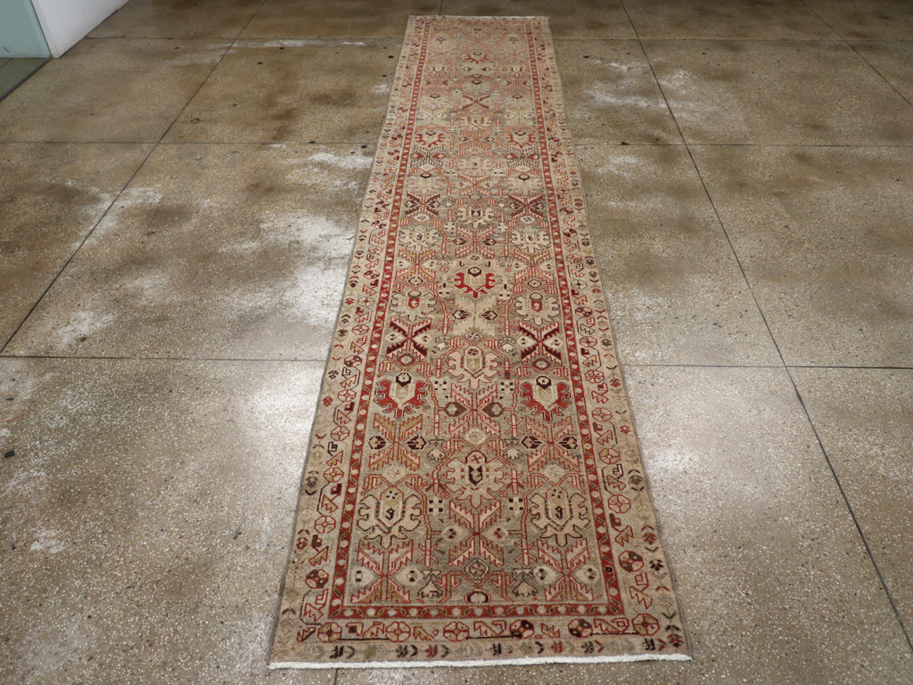 Vintage Persian Malayer Runner, No.23554 - Staging