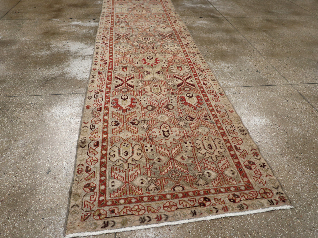 Vintage Persian Malayer Runner, No.23554 - Staging
