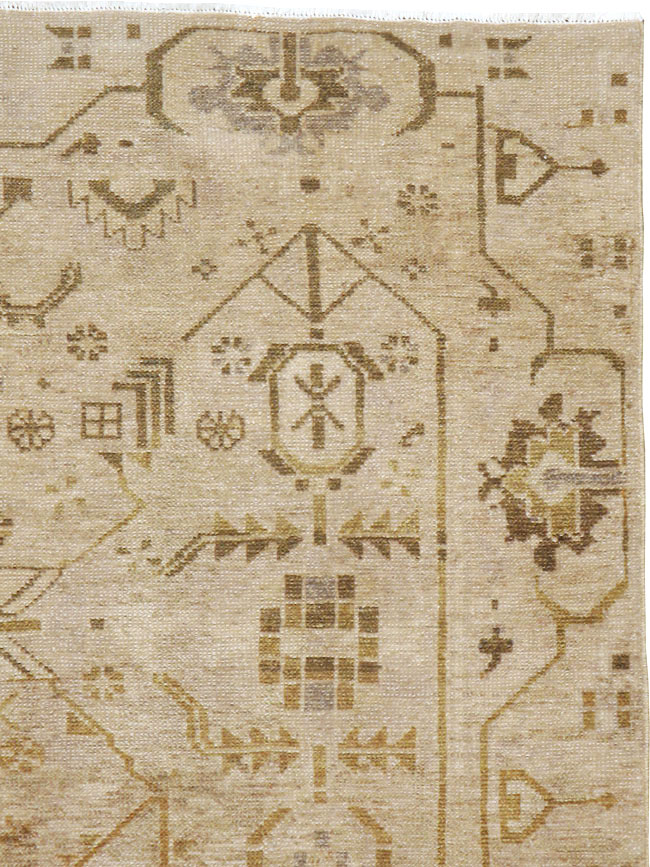 Vintage Persian Malayer Rug, No.23555 - Staging