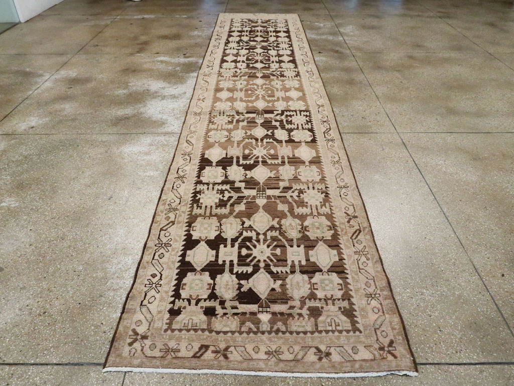 Vintage Persian Malayer Runner, No.23560 - Staging