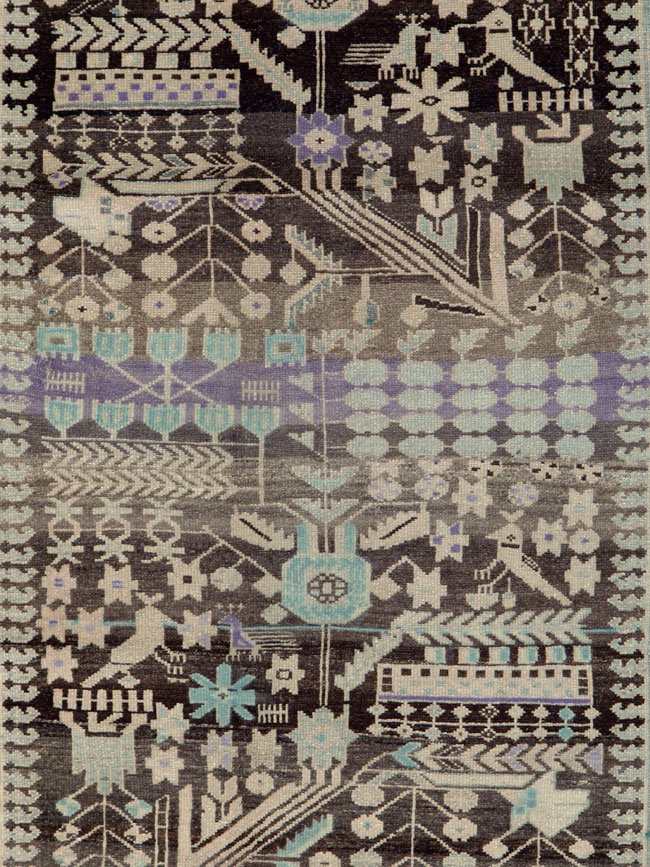 Vintage Persian Malayer Runner, No.23564 - Staging