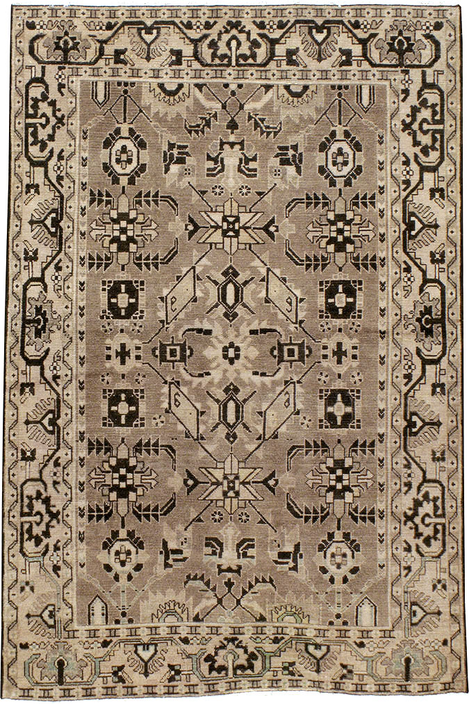 Vintage Persian Malayer Accent Rug, No.23567 - Staging