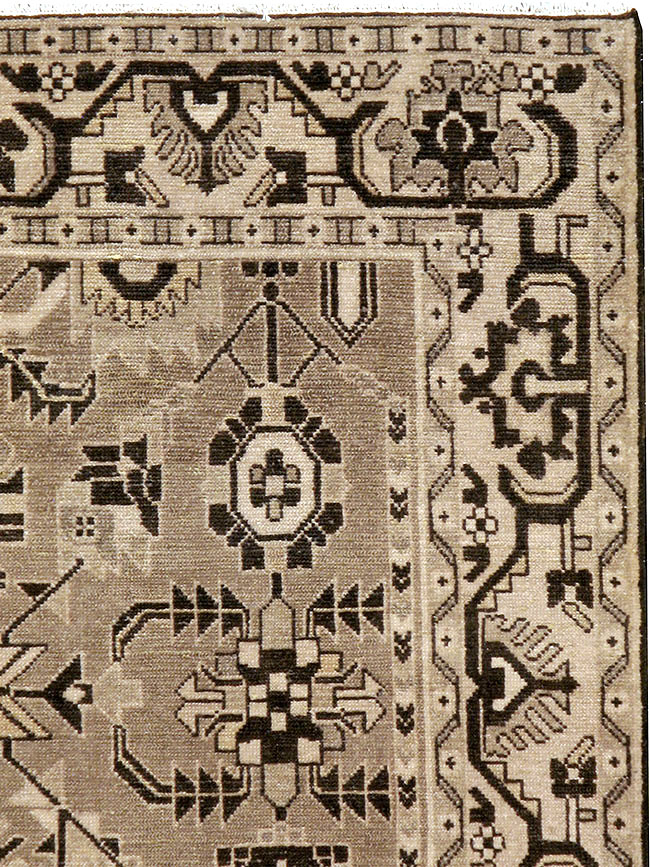 Vintage Persian Malayer Accent Rug, No.23567 - Staging