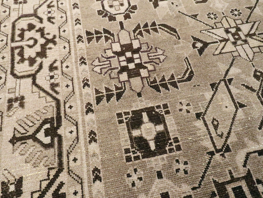 Vintage Persian Malayer Accent Rug, No.23567 - Staging