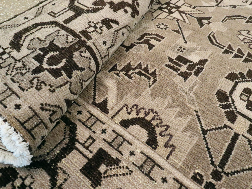 Vintage Persian Malayer Accent Rug, No.23567 - Staging