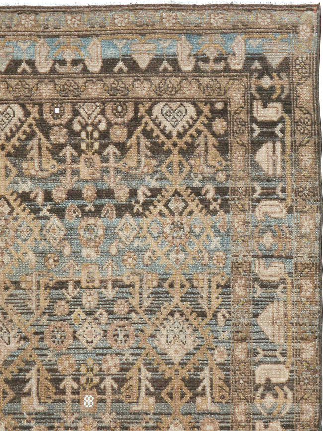Vintage Persian Malayer Rug, No.23577 - Staging