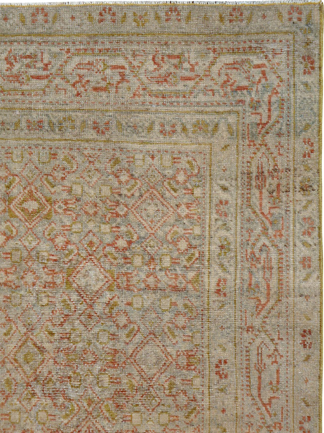 Vintage Persian Malayer Rug, No.23579 - Staging