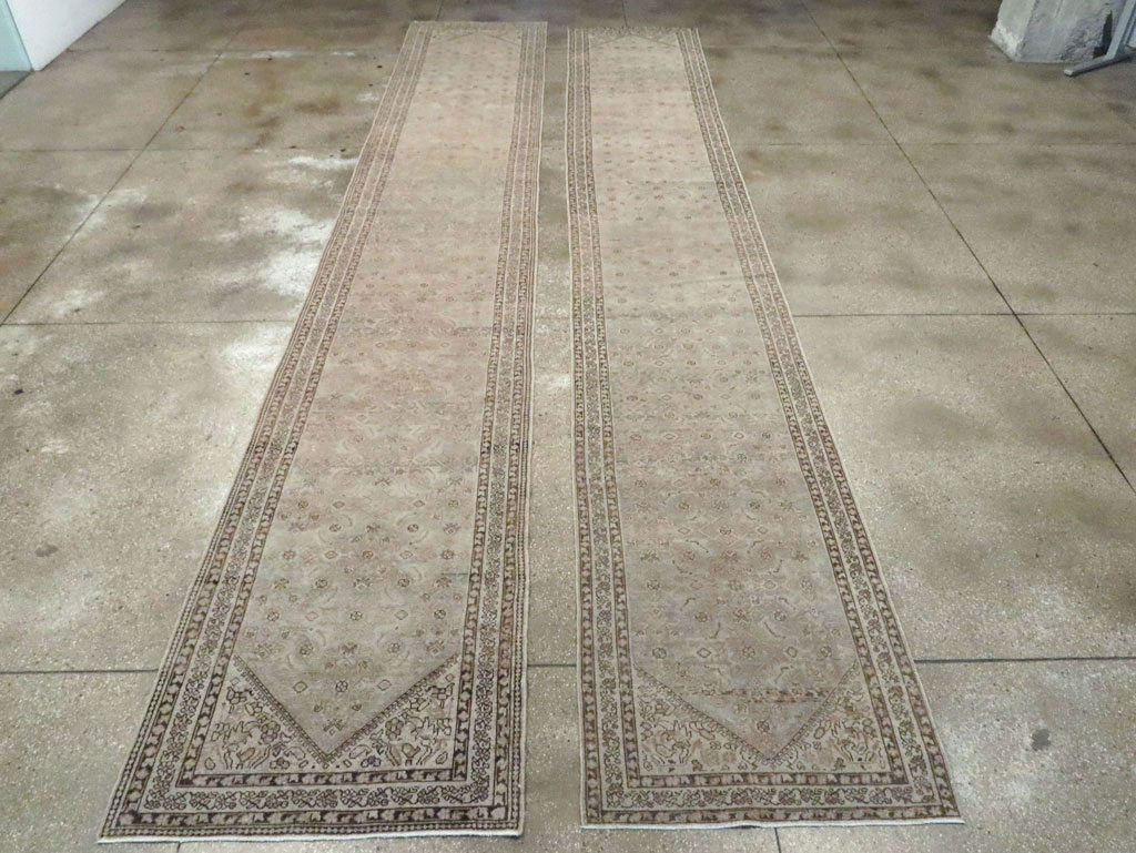 Vintage Persian Malayer Runner (Pair: 1 of 2), No.23592 - Staging