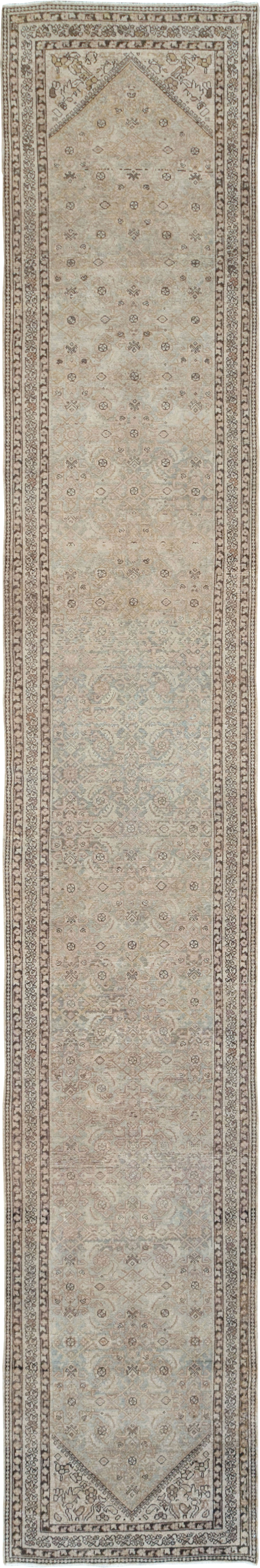 Vintage Persian Malayer Runner (Pair: 2 of 2), No.23593 - Staging