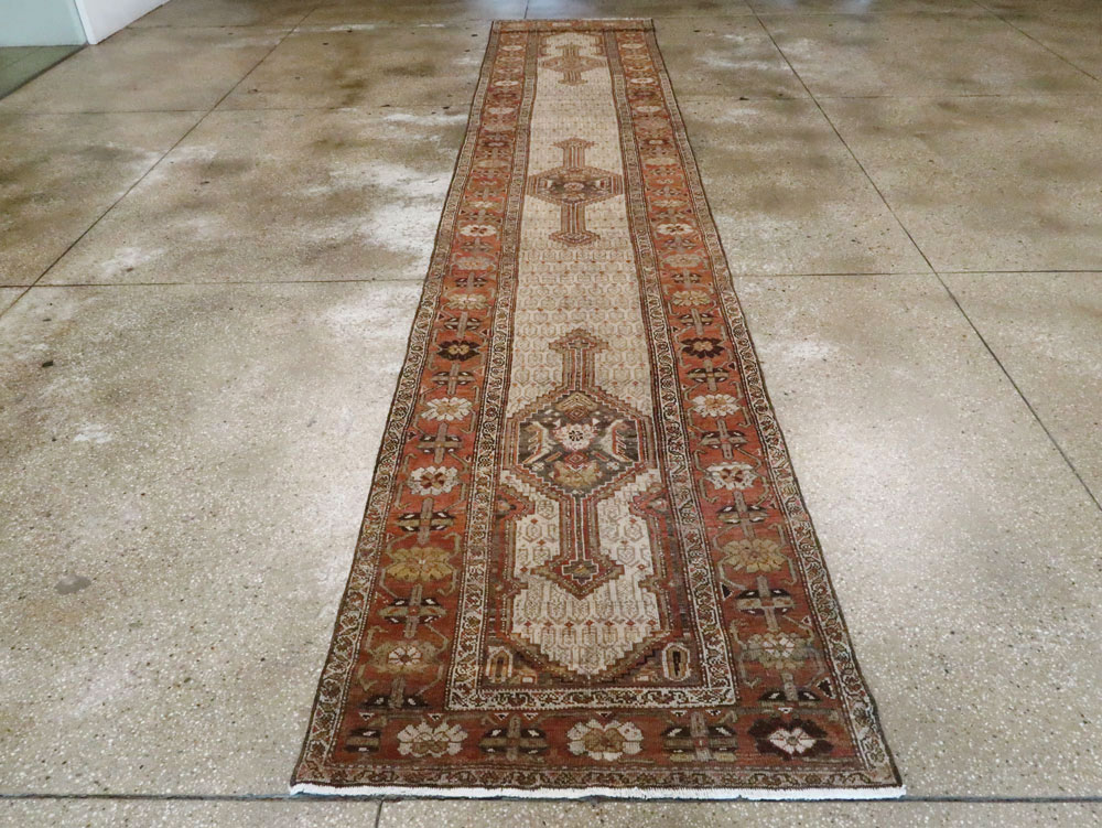 Vintage Persian Malayer Runner, No.23594 - Staging