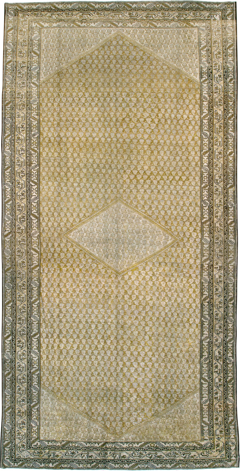 Antique Persian Malayer Gallery Carpet, No.23597 - Staging